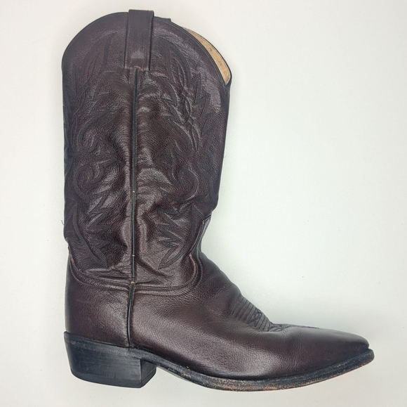 Dan Post western boots oxblood black cherry men's size 9.5 EW - Picture 1 of 9